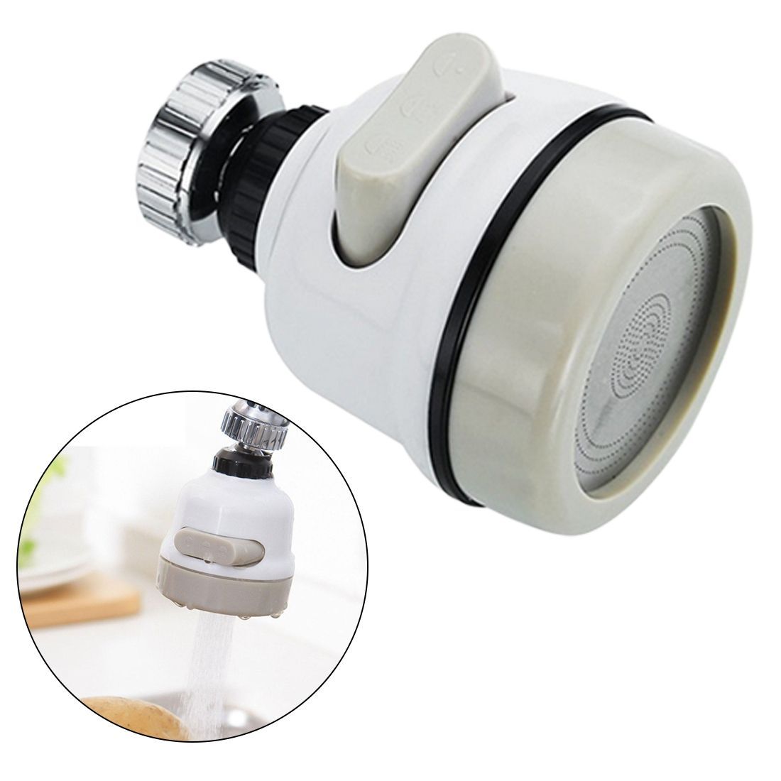 2 PCS Faucet Booster Shower Anti-splash Sprinkler Accessories Kitchen Tap Water-saving Adjustment Faucet Booster Shower
