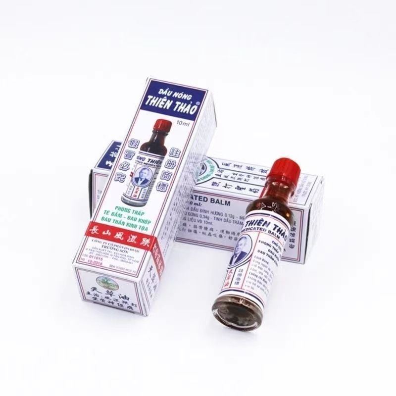 3PCS Thien Thao (Dau Nong) Medicated Oil 10ml - Authentic Vietnamese Herbal Relief Oil