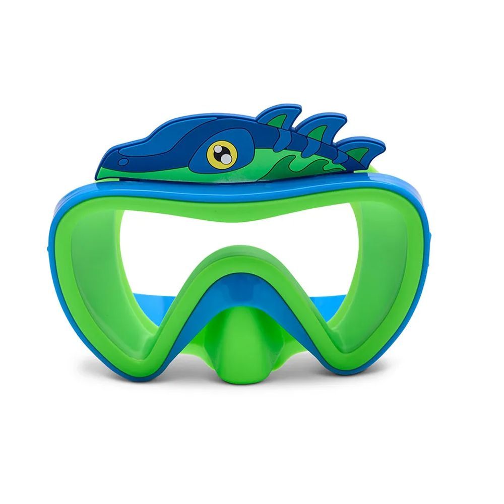 Bling2O Aqua2ude Dino Swim Mask Blue/Green, 3+ years