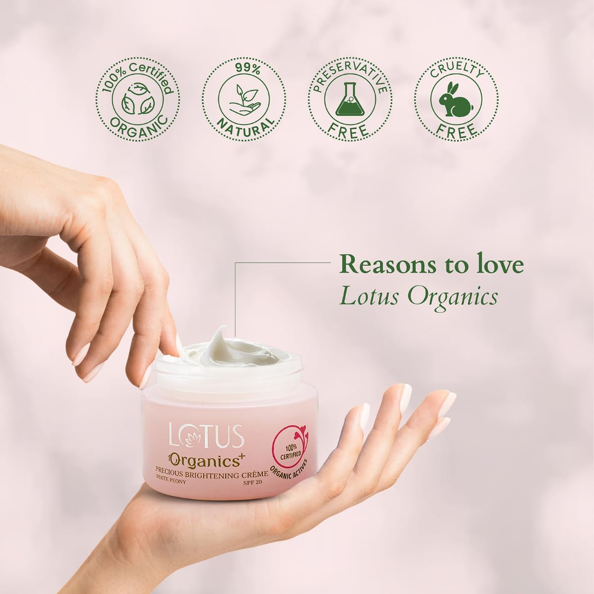 LOTUS Organics+ Precious Brightening Creme 50g -