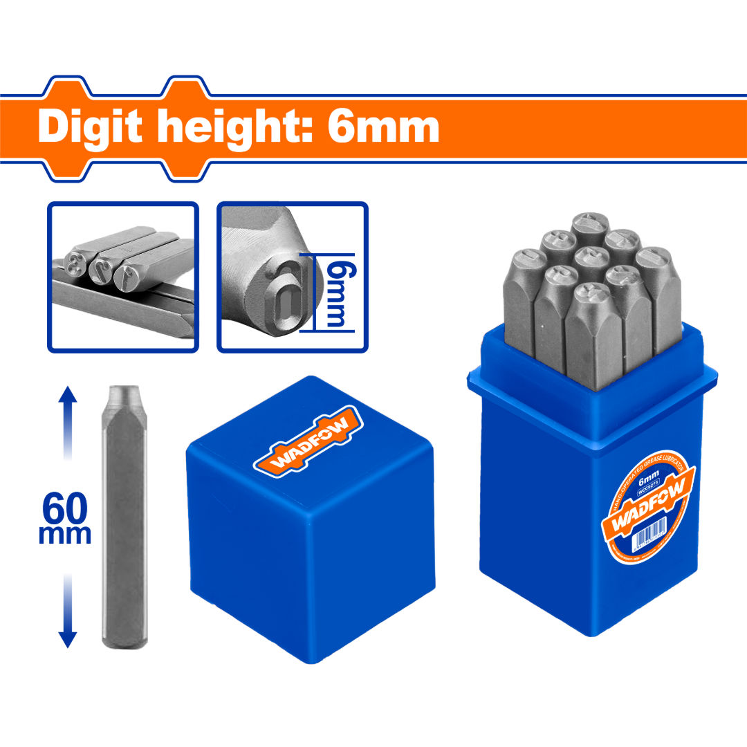 WADFOW 9-Pieces Digit Punch Set
