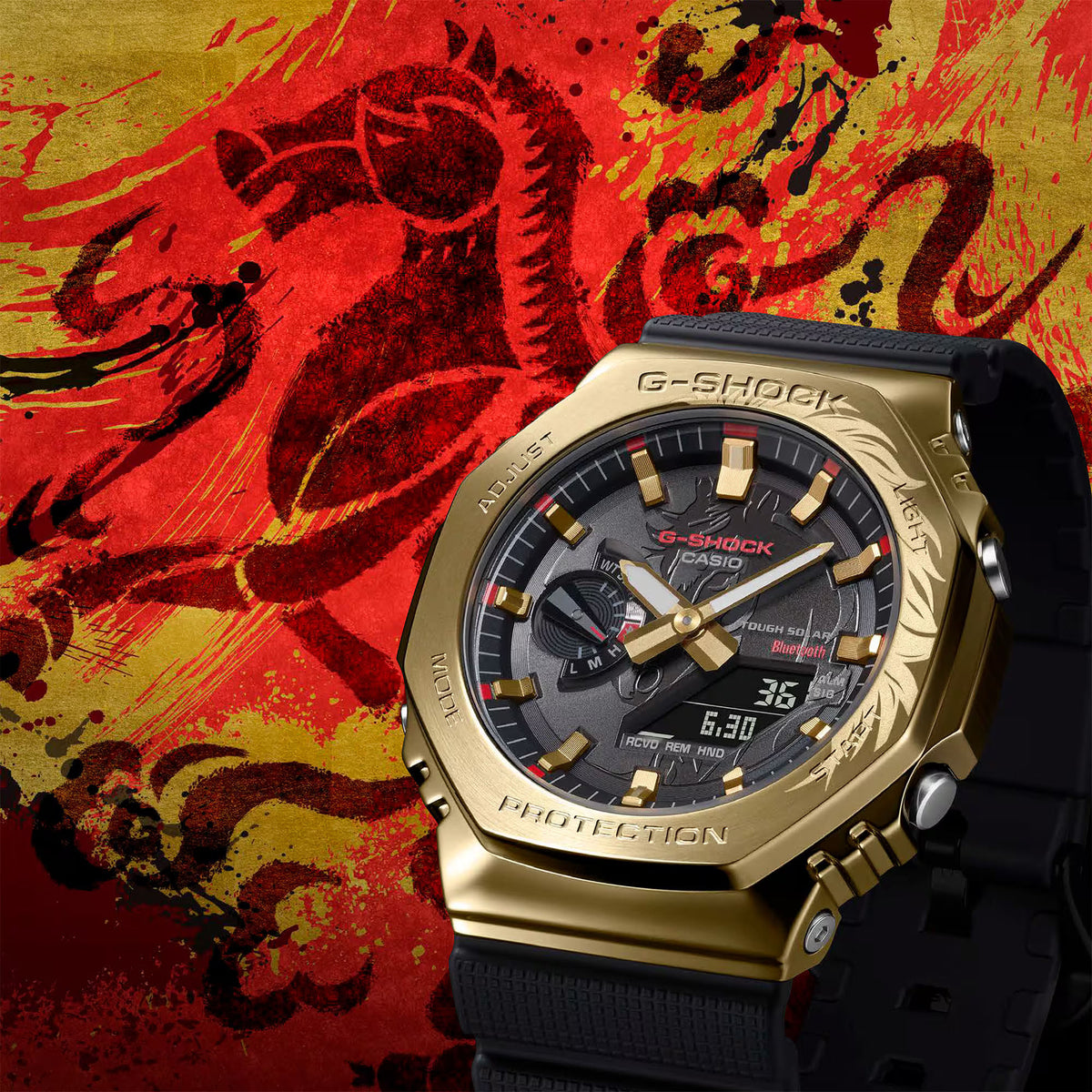 Casio G-SHOCK G-STEEL 2100 Series GBM-2100CX-9A, Year of the Horse Limited Edition Tough Solar Bluetooth Watch