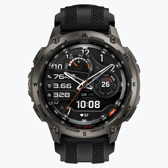 KOSPET TANK T4 Rugged GPS Smartwatch with AMOLED Display, Bluetooth Calling, Offline Maps & 10ATM Waterproof