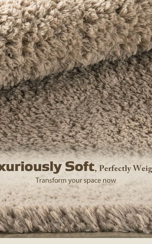 AIESY® Ultra-Soft Plush Washable Non Slip Floor Carpet
