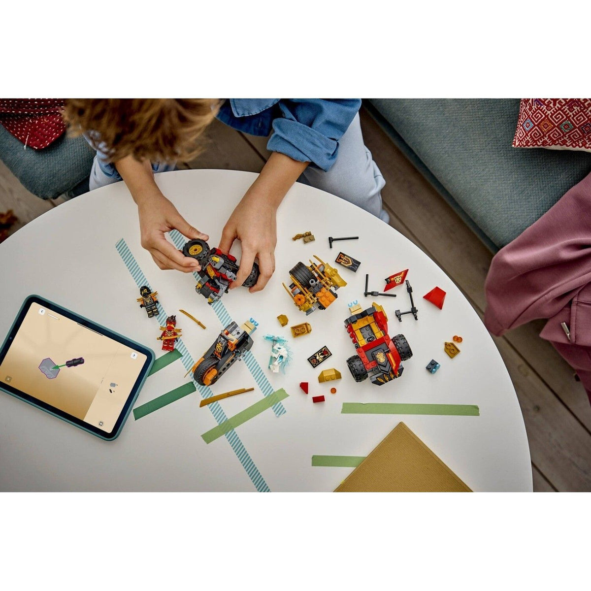 LEGO NINJAGO Kai and Cole's Combi Vehicles Building Set, 394 Pieces, Age 7+ Years