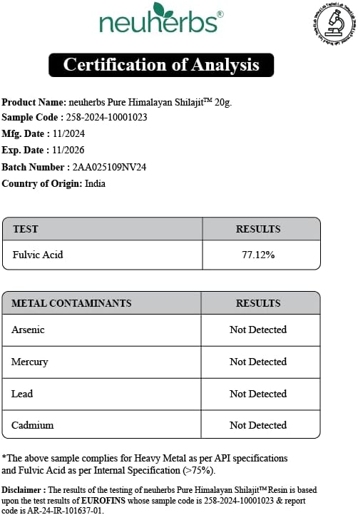 Neuherbs Pure Himalayan Shilajit 20g