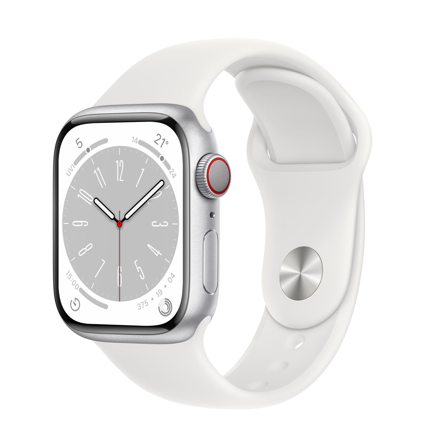 Series 8 GPS + Cellular 41mm Aluminium Case with Sport Band