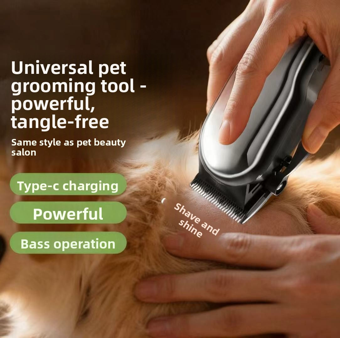 Pet Hair Clipper with LCD Display, USB Rechargeable