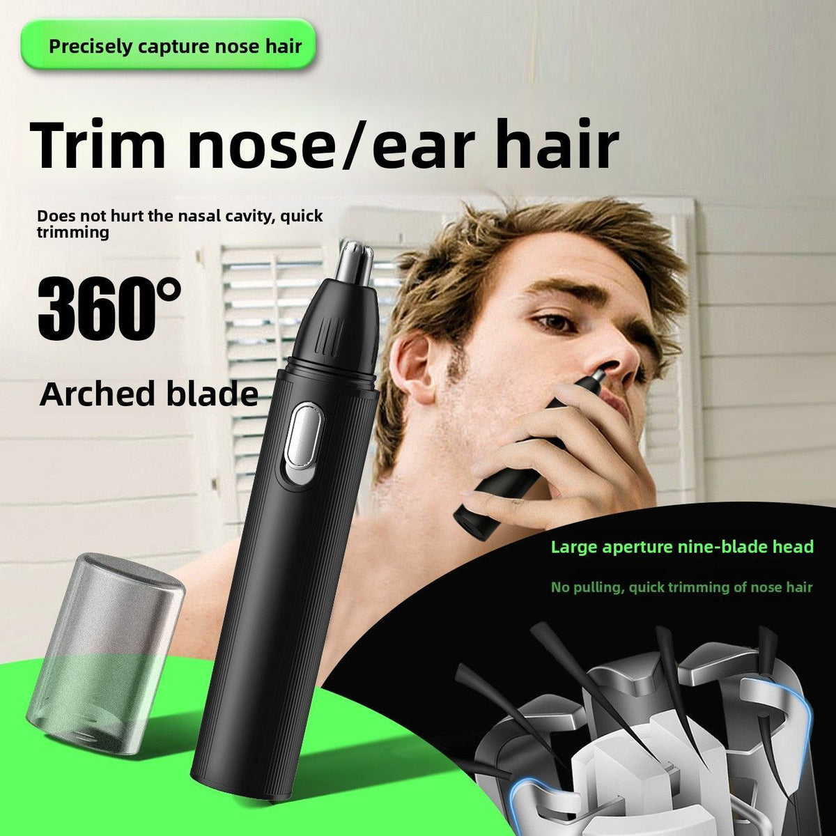 4-in-1 USB Nose Hair Trimmer Kit