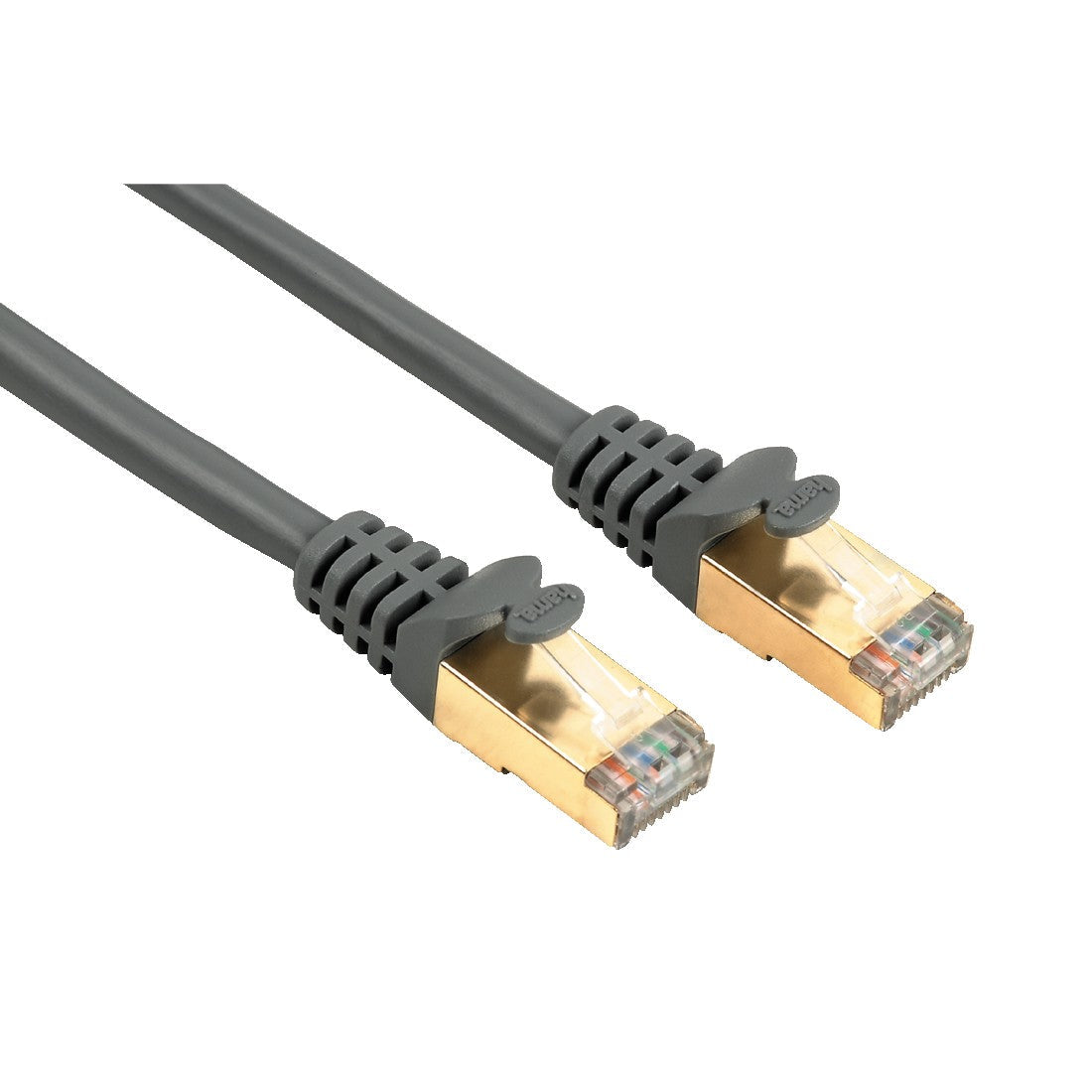 Hama CAT 5e Network Cable STP, gold-plated, shielded, Grey 5 M