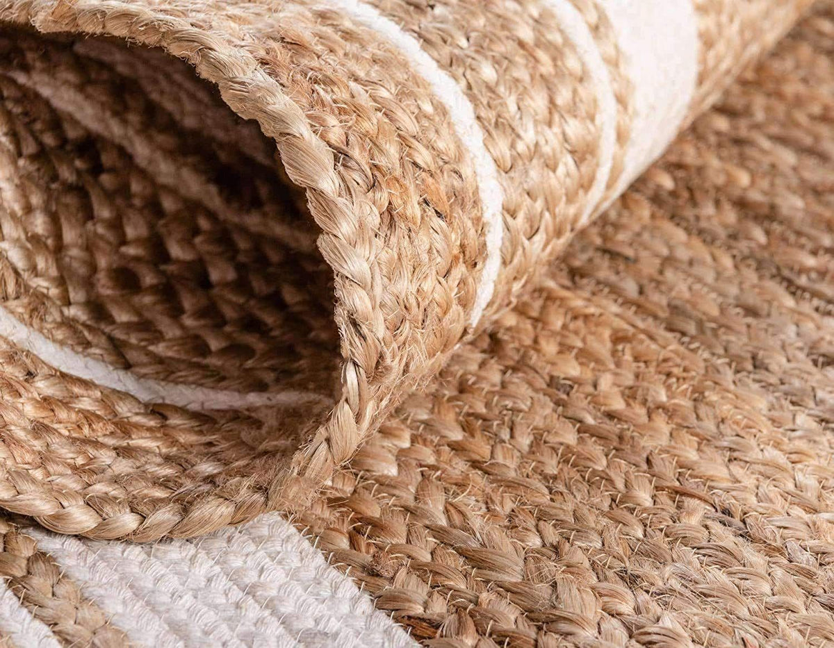 AIESY® Beautiful Reversible Handwoven Jute Runner Rug