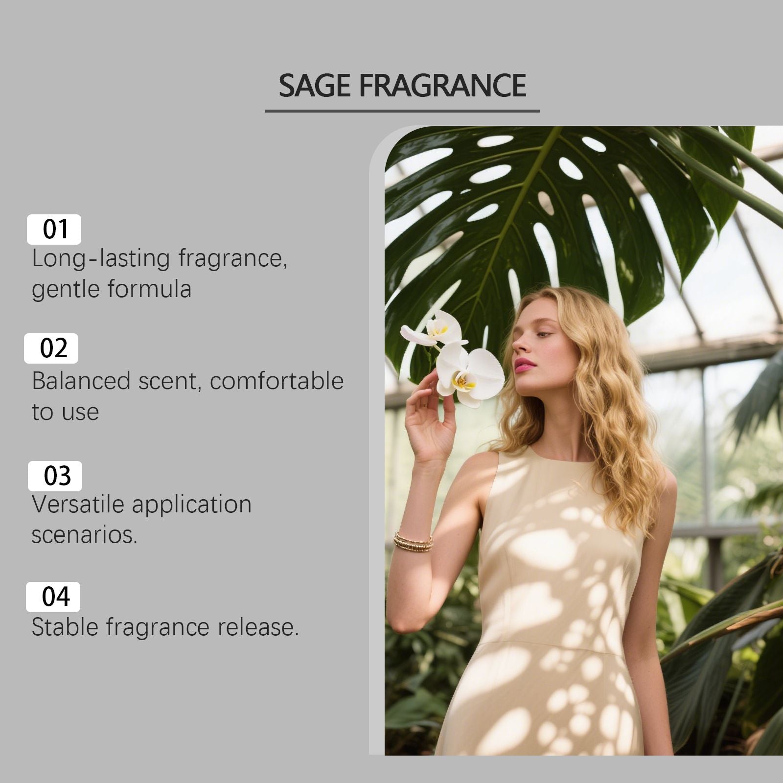 30ml Sage Perfume with Herbal and Long Lasting Scent