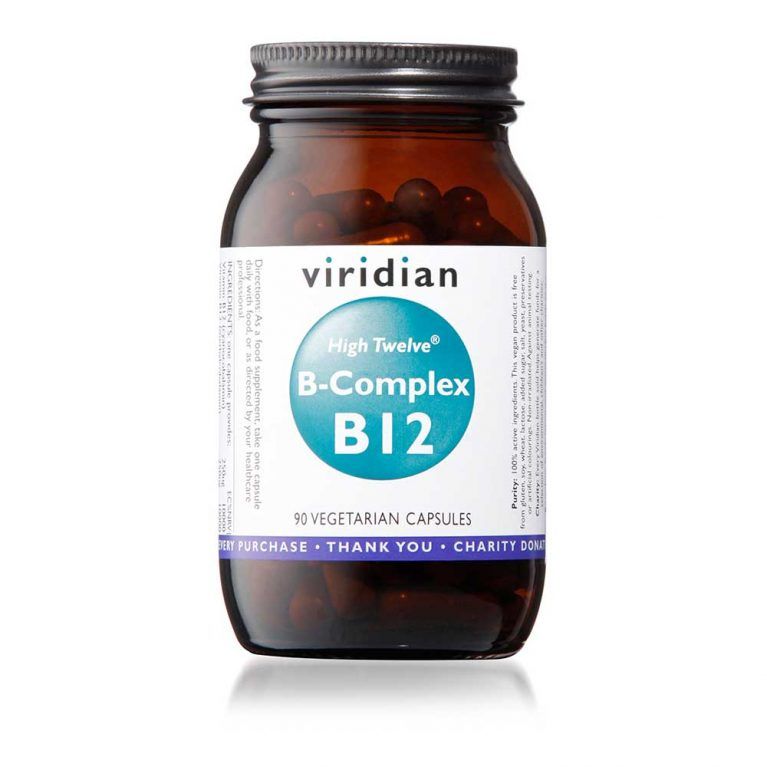 Viridian High twelve B12 Vitamin w/ B Complex 90 Veg Caps