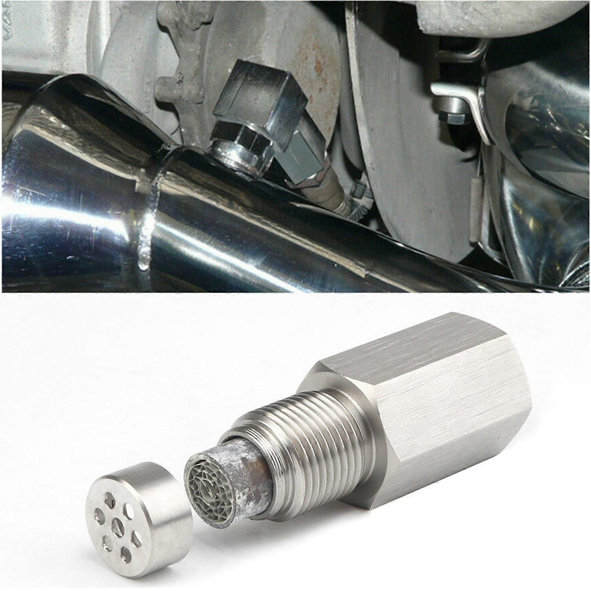 M18x1.5 O2 Oxygen Sensor Spacer Adapter with Filter for CEL Fix