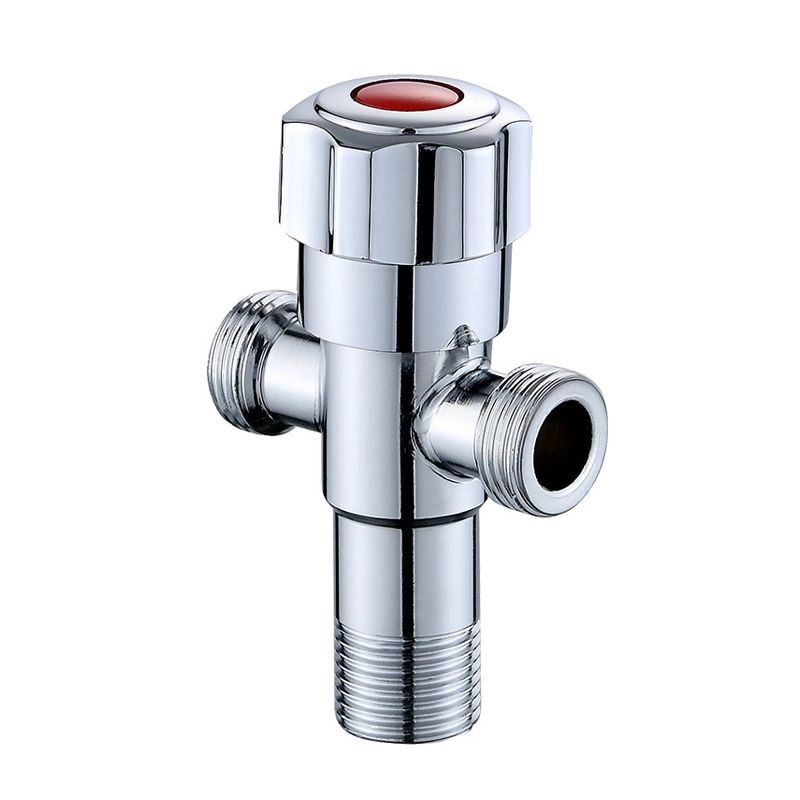 Stainless Steel Double Outlet Angle Valve Plated