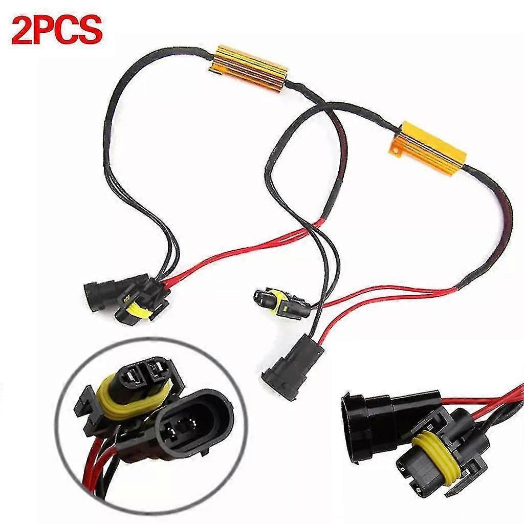 2pcs H8 H11 Led Drl Fog Light Canbus Error Free Load Resistor Decoder Canceller