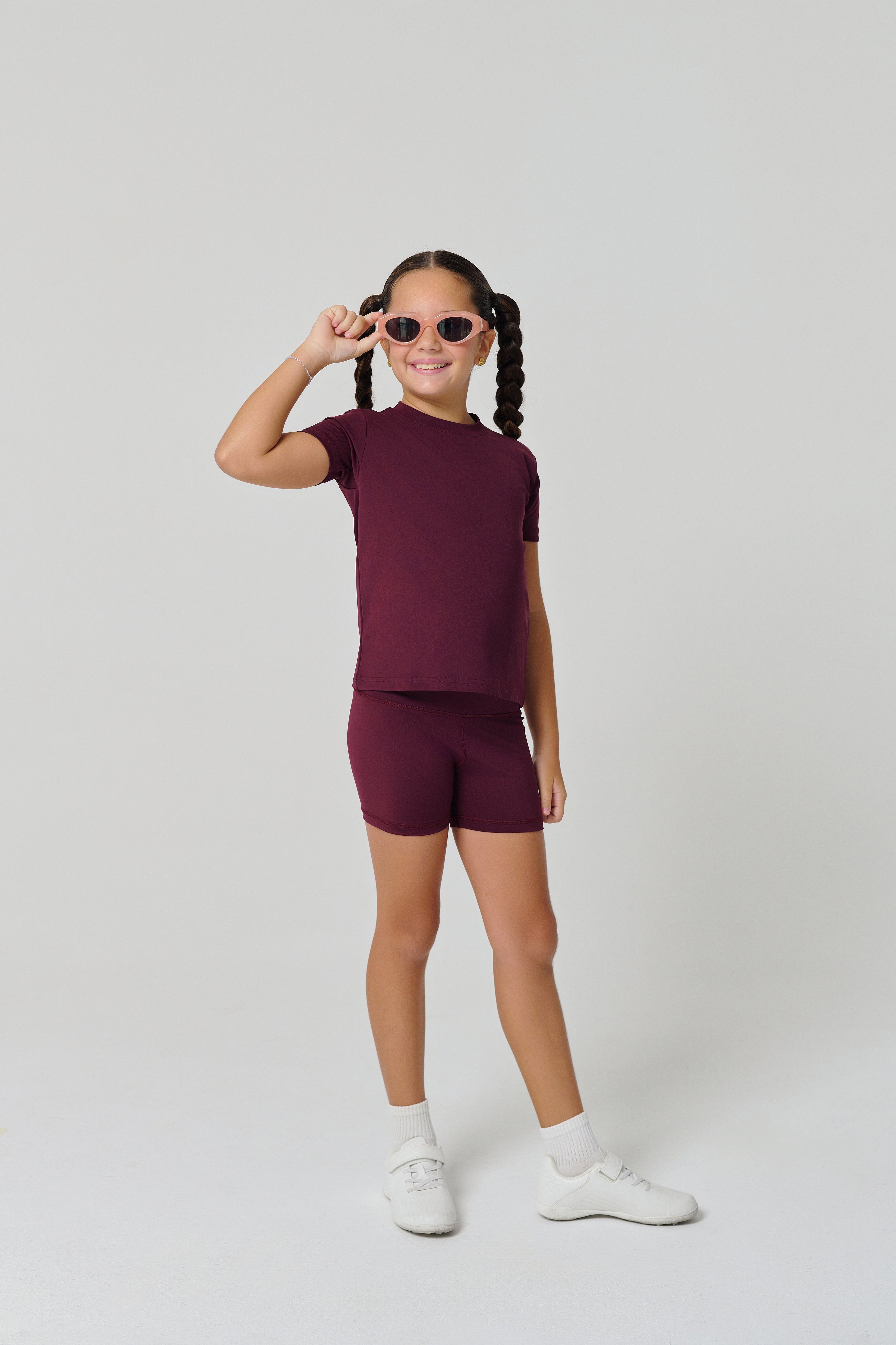 Regular Fit Kids Tights - Maroon