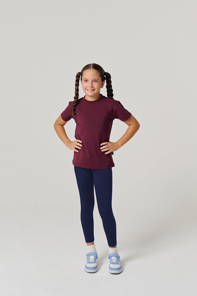 Regular Fit Kids Legging - Maroon