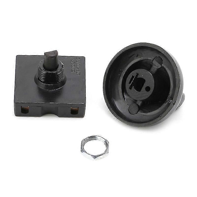 4-position 3-speed Fan Selector Rotary Switch Governor With Knob 13amp 120v-250v Xc