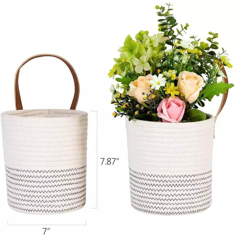 AIESY® 2Pcs Handcrafted Beautiful Decorative Plant Hanging Baskets