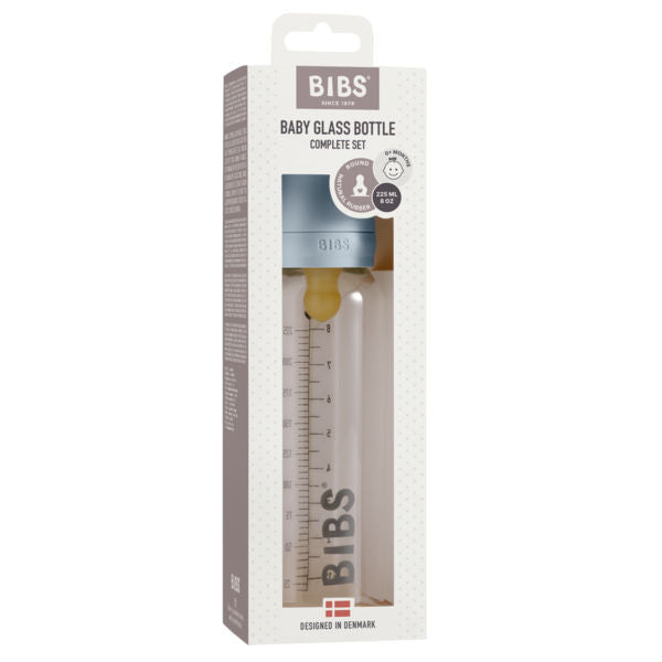 Bibs Baby Bottle 225ml -Baby Blue