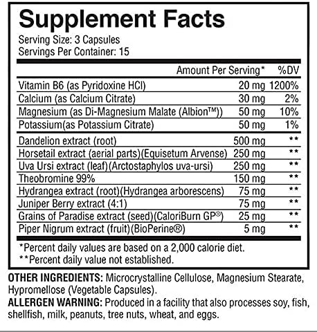 Evogen Nutrition Super Dry Water Loss, 45 Capsules