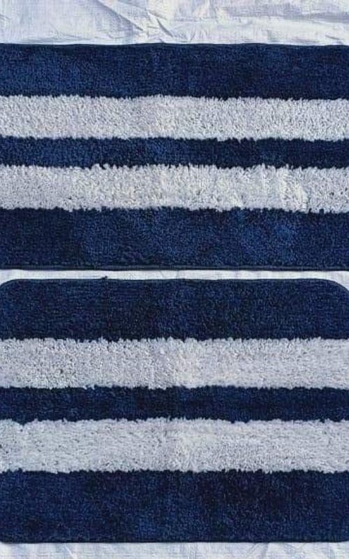 AIESY® Set of 2 pcs Soft Anti Slip Runner Quick Dry Bath Mat
