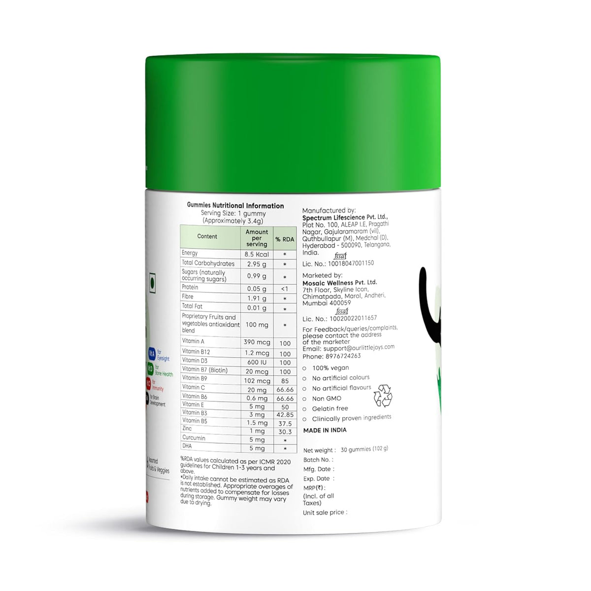 Little Joys Multivitamin Gummies for Kids 30 Gummies