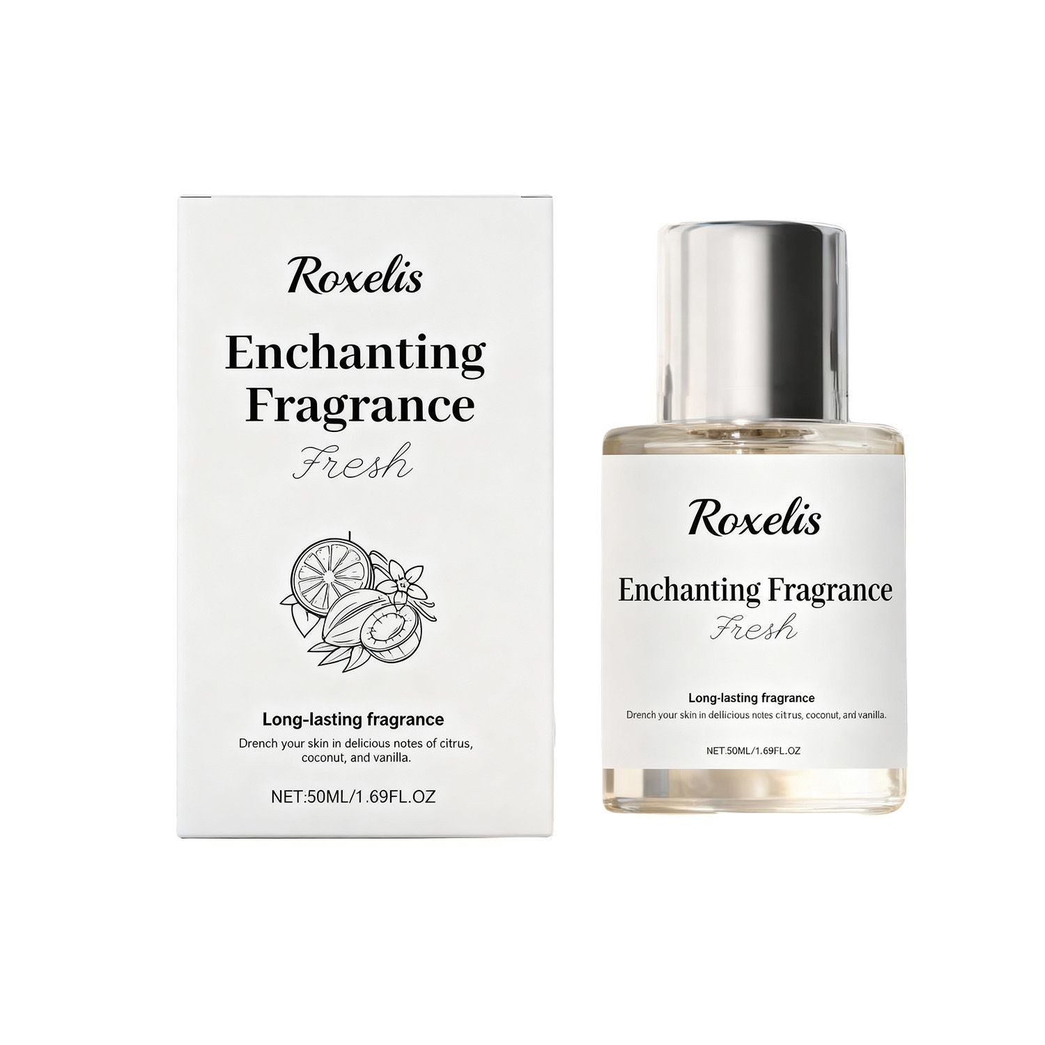50ml Citrus Floral Perfume with Fresh and Romantic Scent