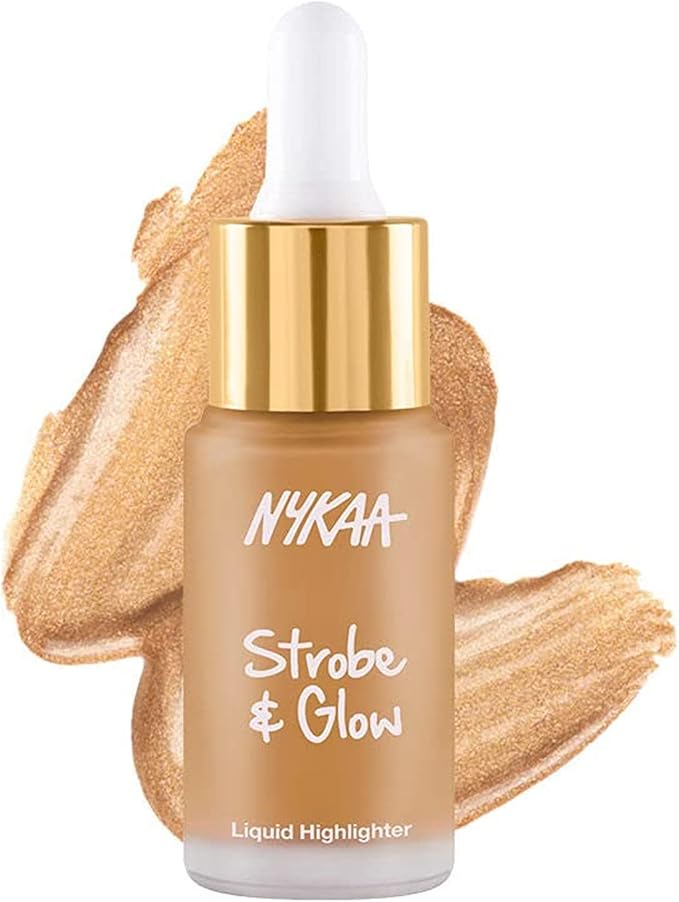 Nykaa Strobe & Glow Liquid Highlighter Gold Mine
