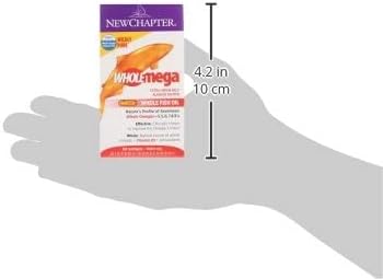New Chapter WHOLEmega Whole Fish Oil 1000mg 60 Softgels (Dietary Supplement)