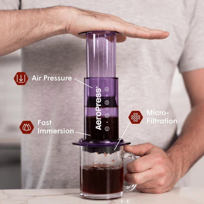 AeroPress Coffee Maker – Clear & Colors