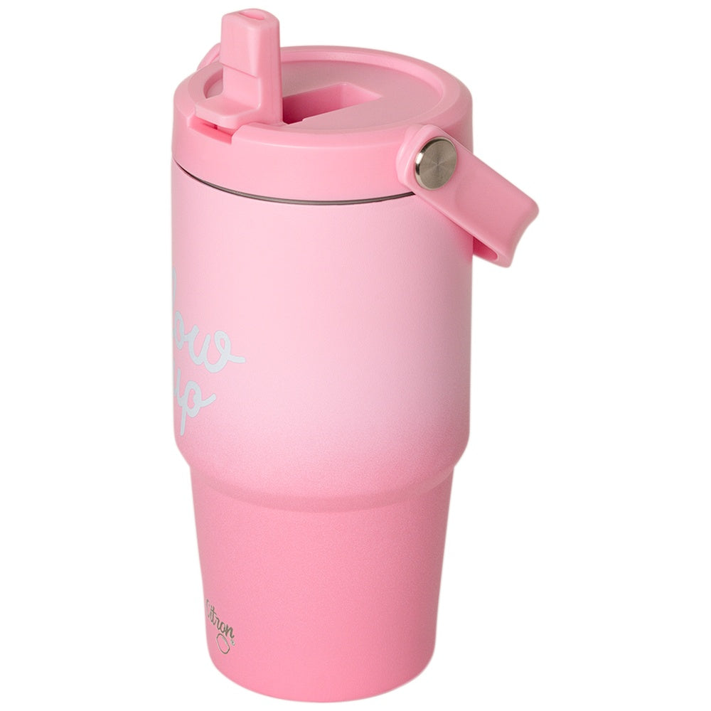 Citron Insulated Tumbler with Handle 600ml – Pink Glowup