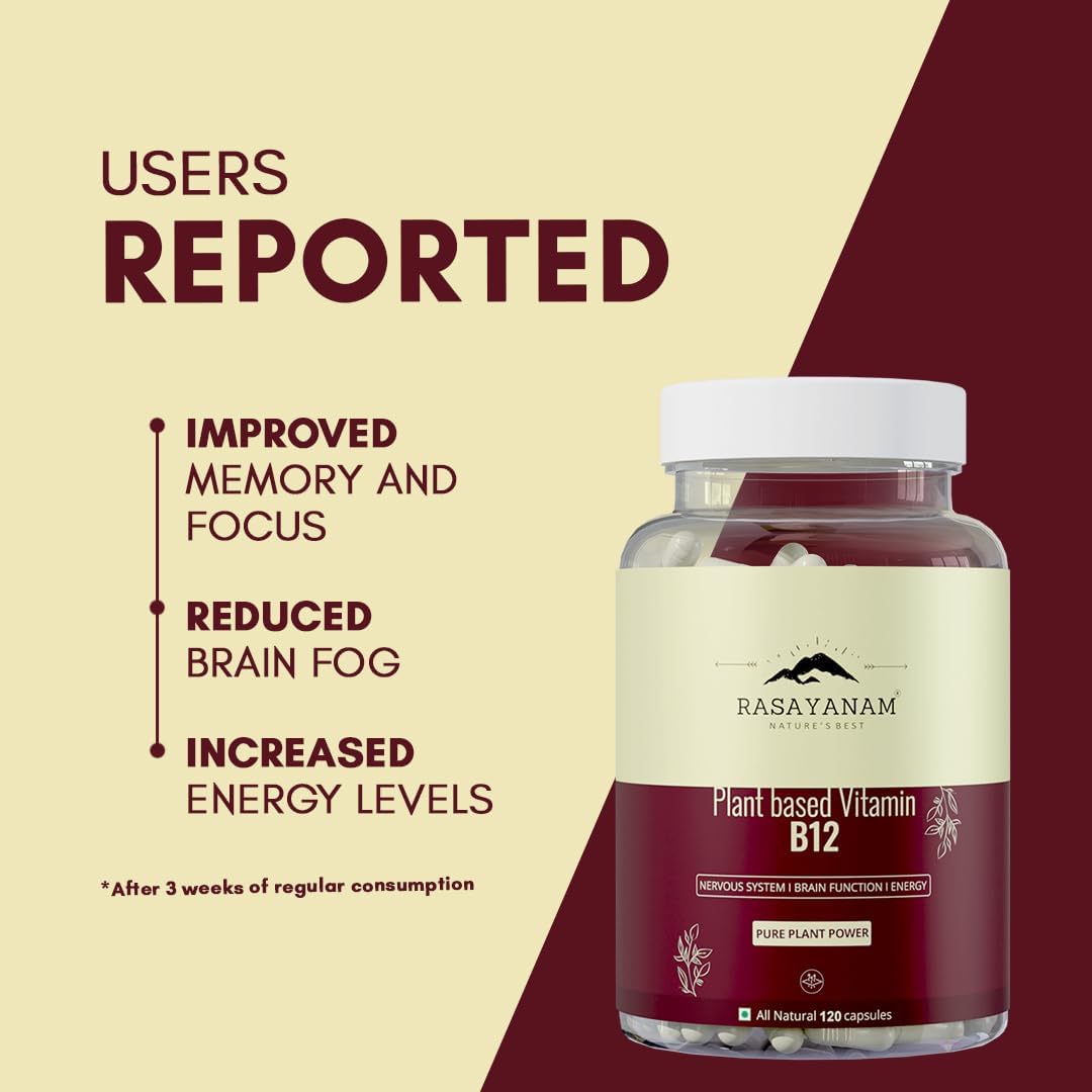 Rasayanam Plant Based Vitamin B12 120 Capsules