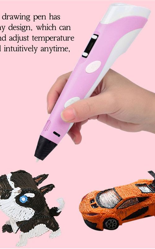 3D Printing Pen Kit DIY Printer Drawing Art Pen With 3 Colors 1.75mm PLA Filaments