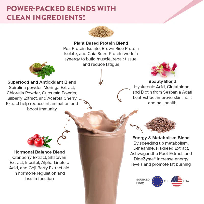 Well Being Nutrition Superfood Plant Protein Chocolate Peanut Butter and Plix ACV Apple Burst Purple