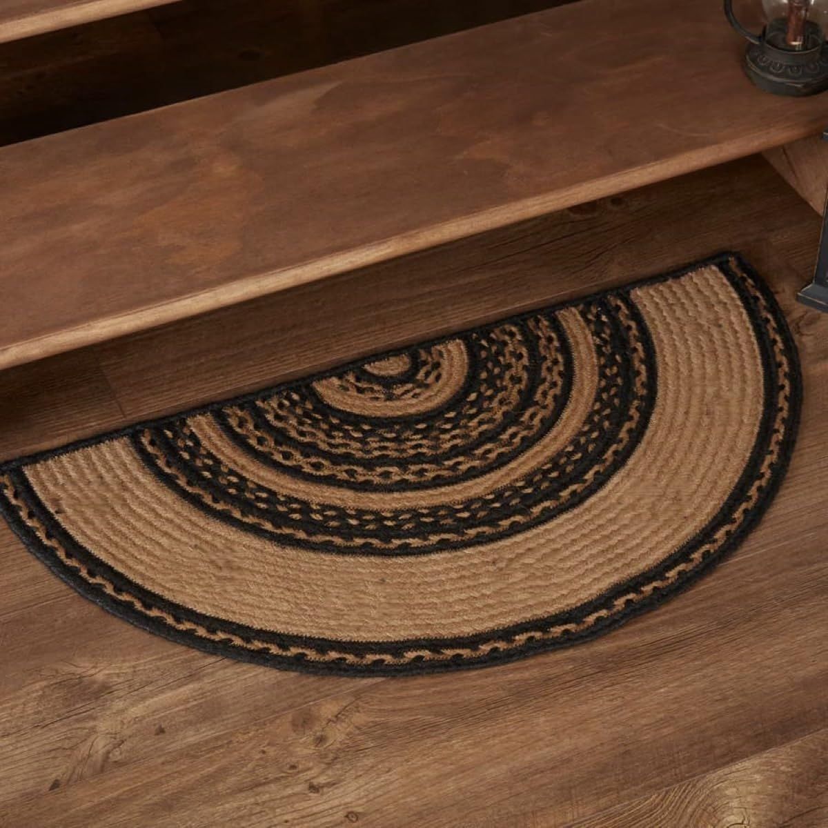 AIESY®  Beautiful Reversible Braided Stars Eco-Friendly Rug