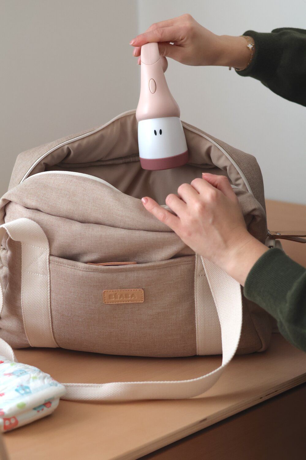Béaba Paris Changing Bag — Eco Clay