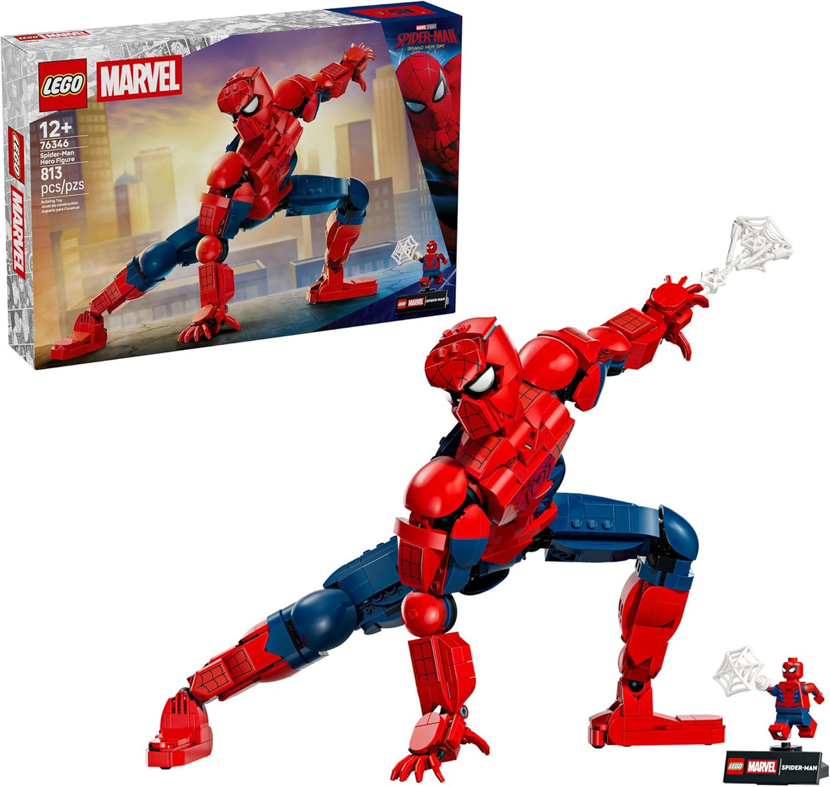 LEGO Marvel Spider-Man Hero Figure, Building Set-813 Pieces, For Age 12+ Years