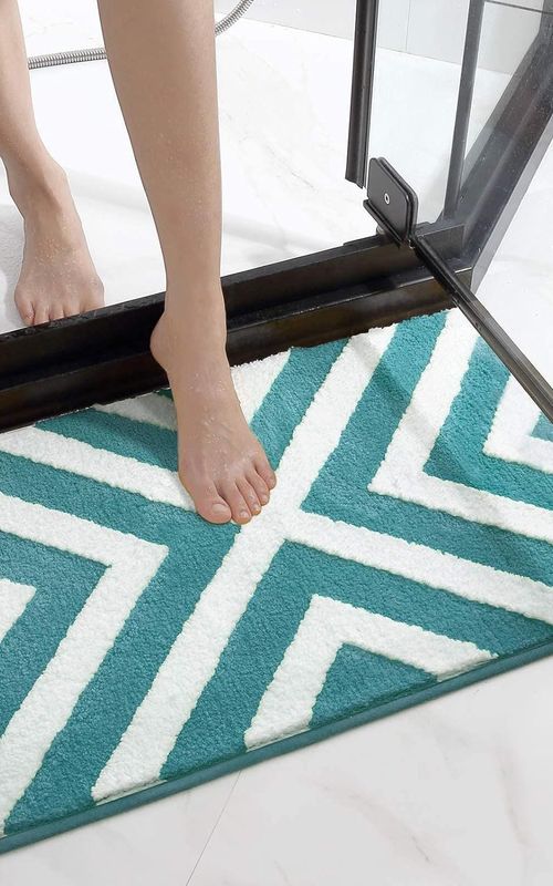 AIESY® Beautiful Luxury Rectangle Quick Dry Bath Mat
