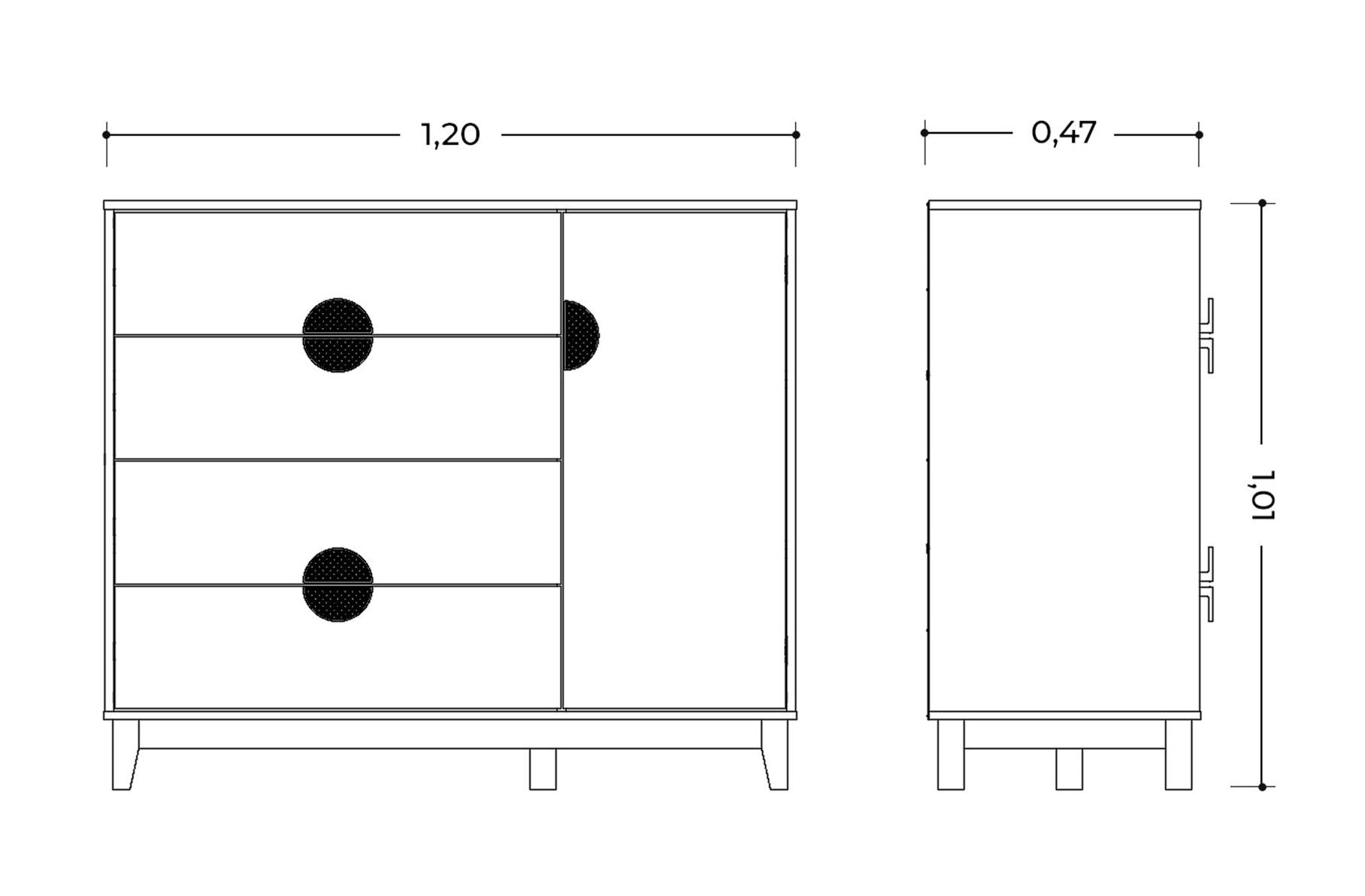 IPE 4 Drawer Shoe Rack