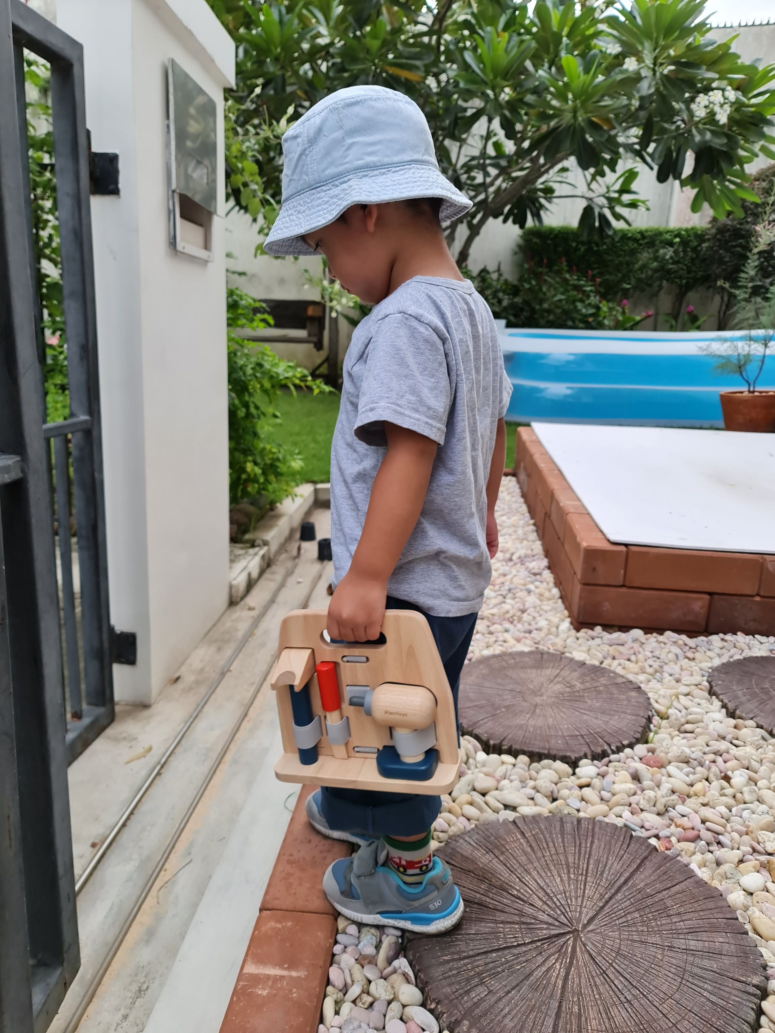 PlanToys Handy Carpenter Set — Wooden Tool Set