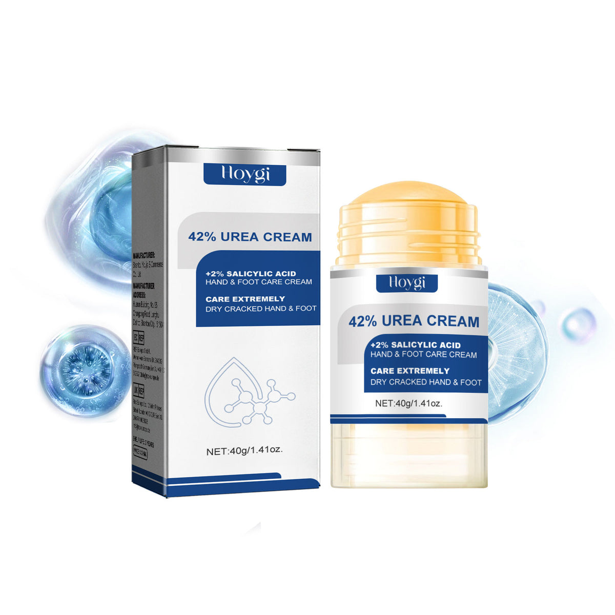 Revitalize Dry Hands and Feet, Moisturizing Stick with Shea Butter and Salicylic Acid ,40g