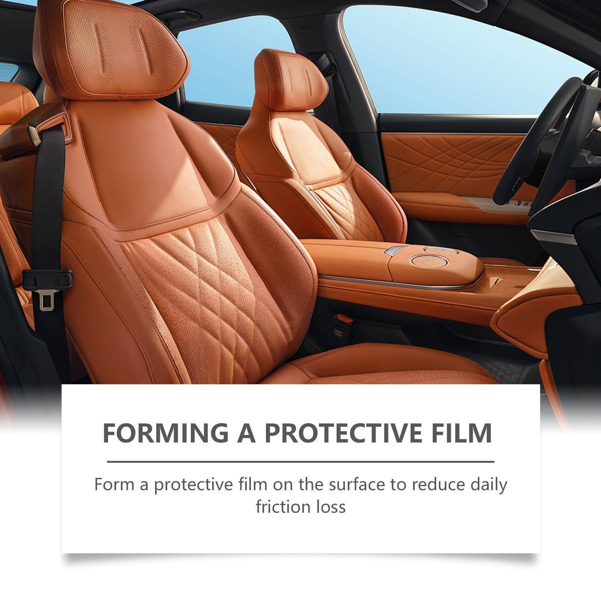 Car Care Leather Reconditioning Cream, Nourishes and Protects Seats, Easy to Use ,1set