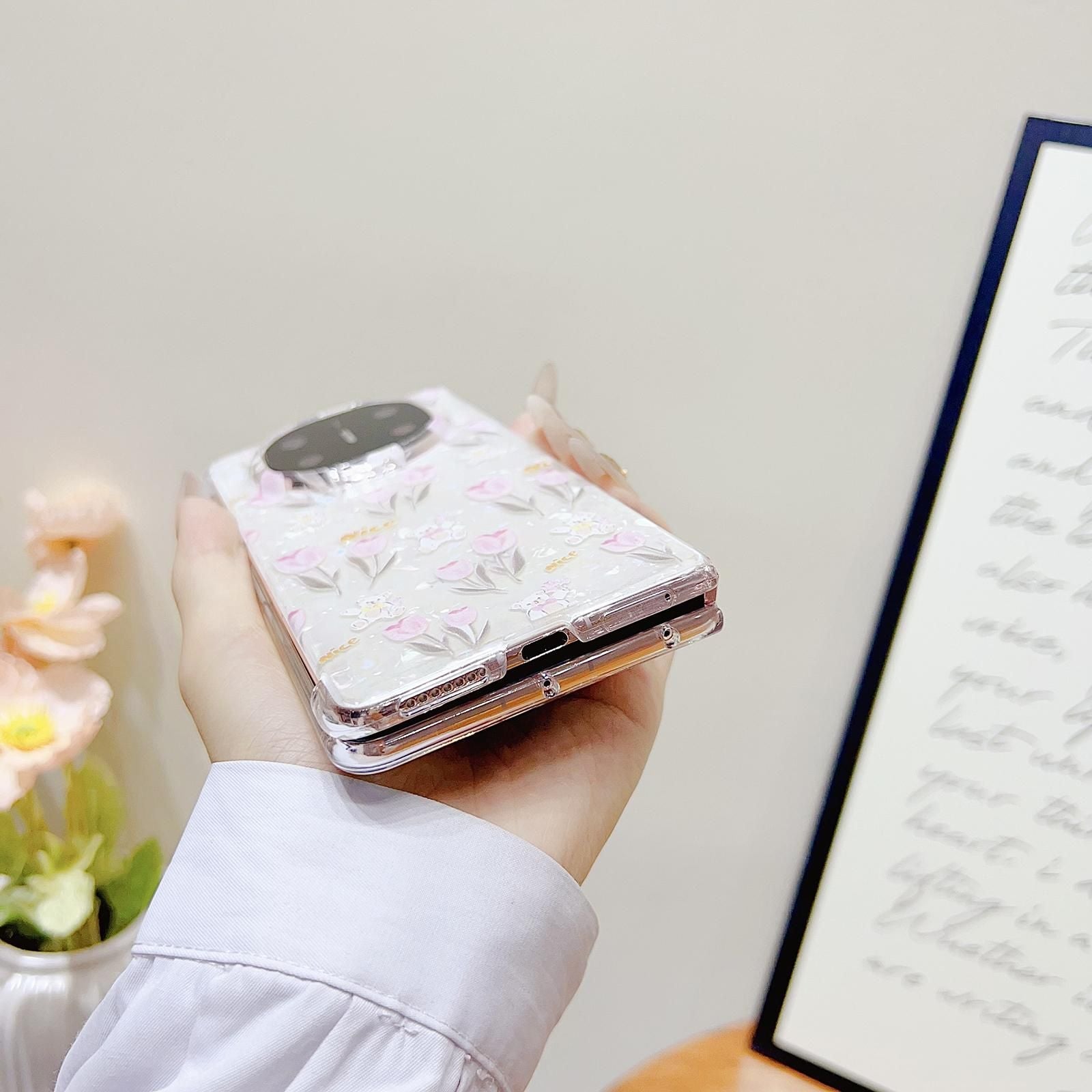 Flower Pattern PC Case For Huawei Mate X6