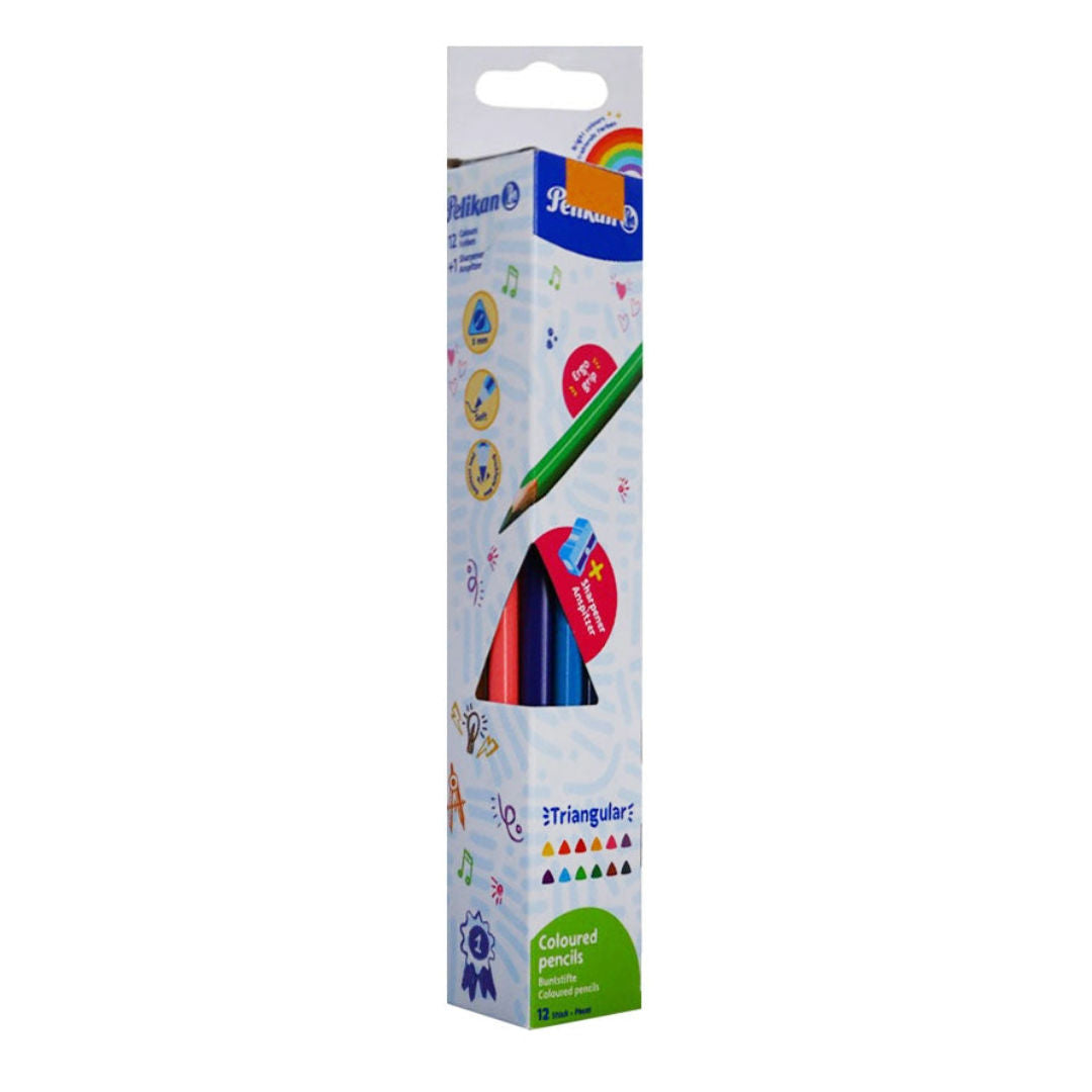 Pelikan Triangular Colour Pencils Set, 12 pieces, 407252