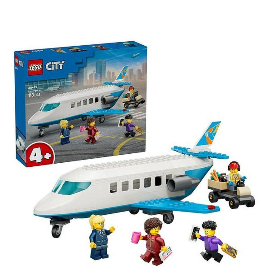 LEGO City Passenger Jet Plane Building Toy Set, 4+ Years