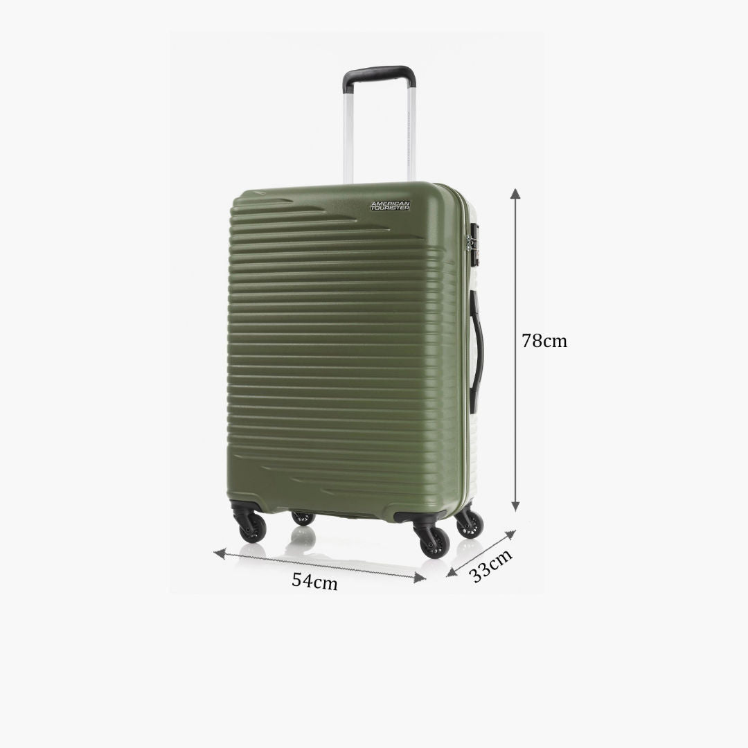American Tourister Sky Park Hardside Spinner Suitcase, TSA, Olive Green