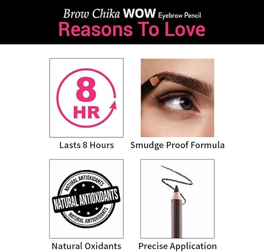 NYKAA Brow Chika Wow Eyebrow Pencil Coven Cocoa 01