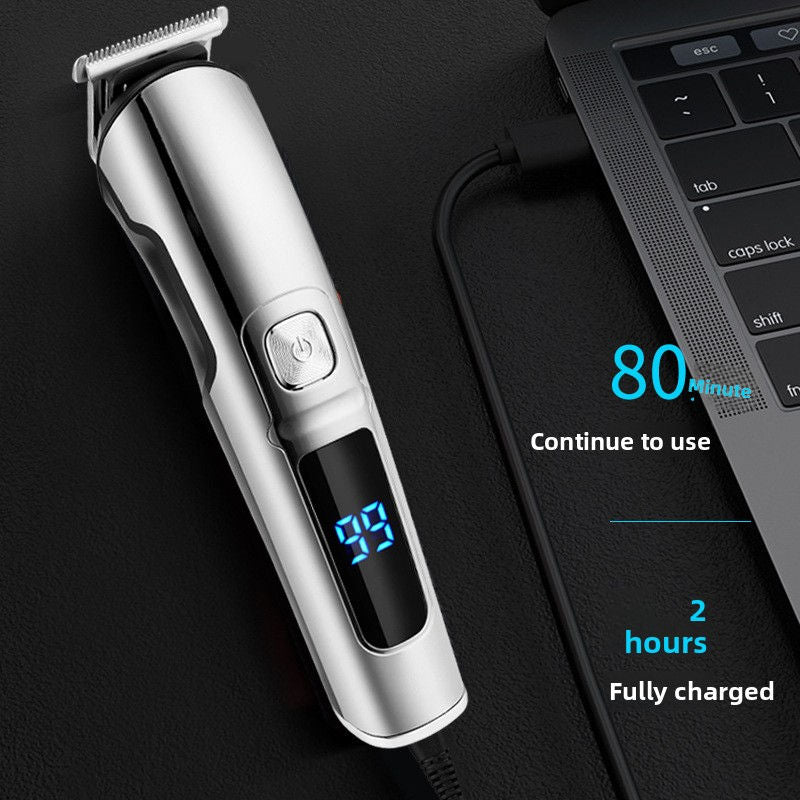 Waterproof Hair Clipper with LED Display
